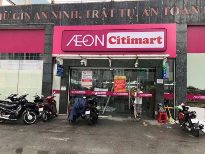 Thi công Hộp đèn Mica Siêu thị AOEN Citimart